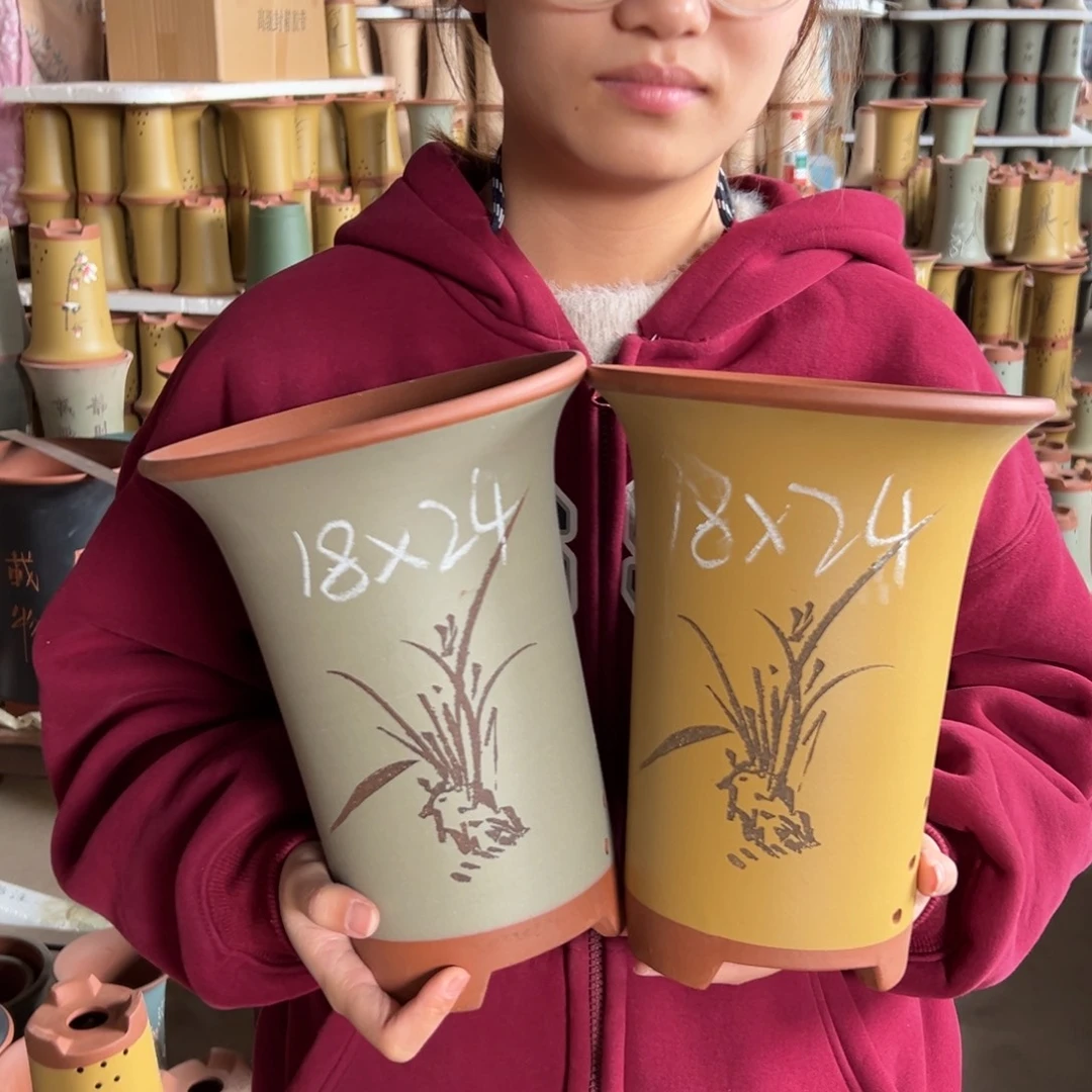 川阁紫砂紫砂花盆