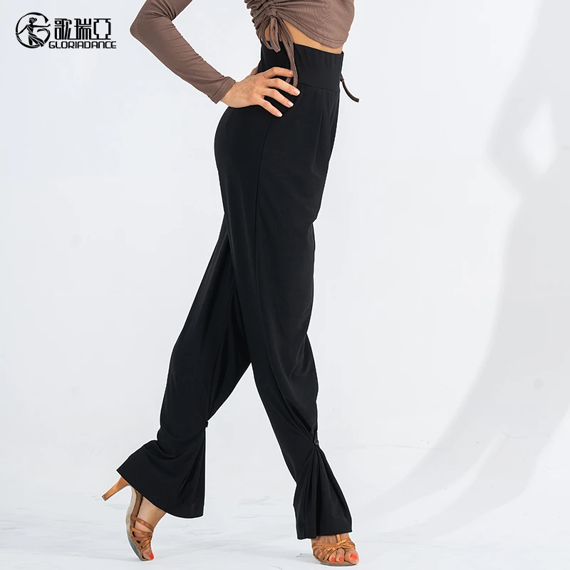 歌瑞亚拉丁舞服女成人训练表演服秋冬新款瘦腿修身拉丁舞长裤411
