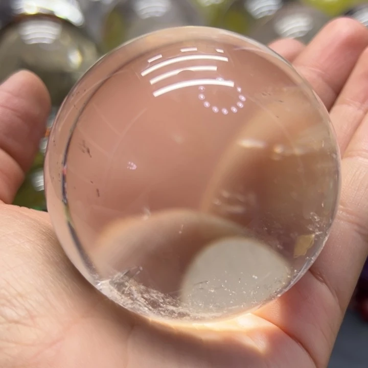 珠宝半成品水晶未镶嵌MM白水晶球c3301