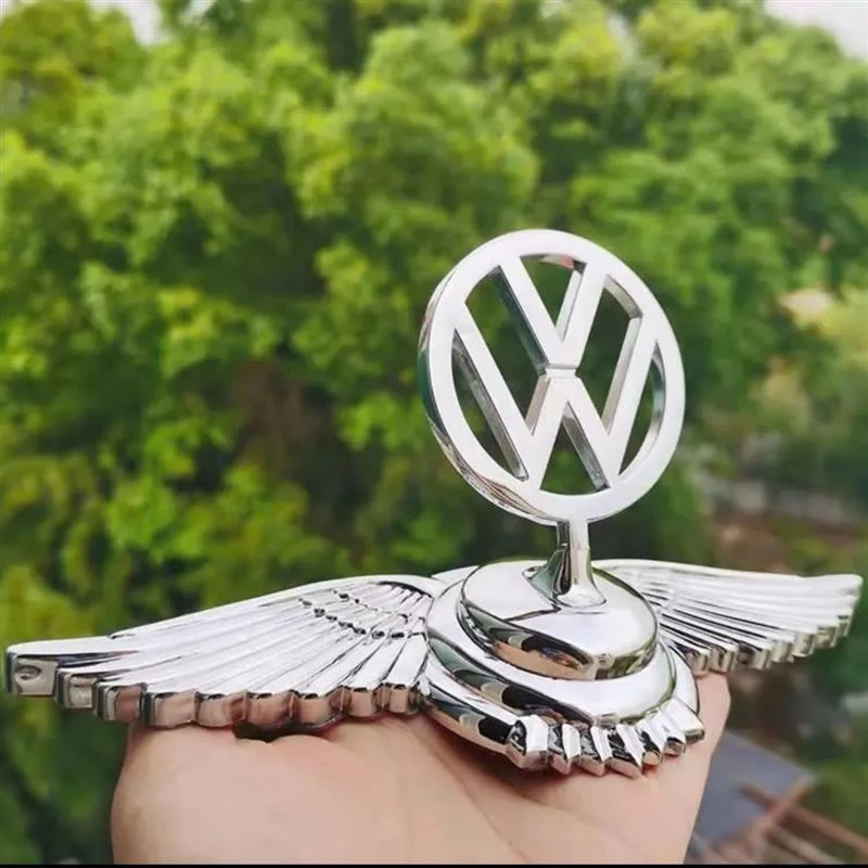 适用大众途观桑塔纳捷达宝来朗逸途昂金属车标车头标引擎盖改装贴