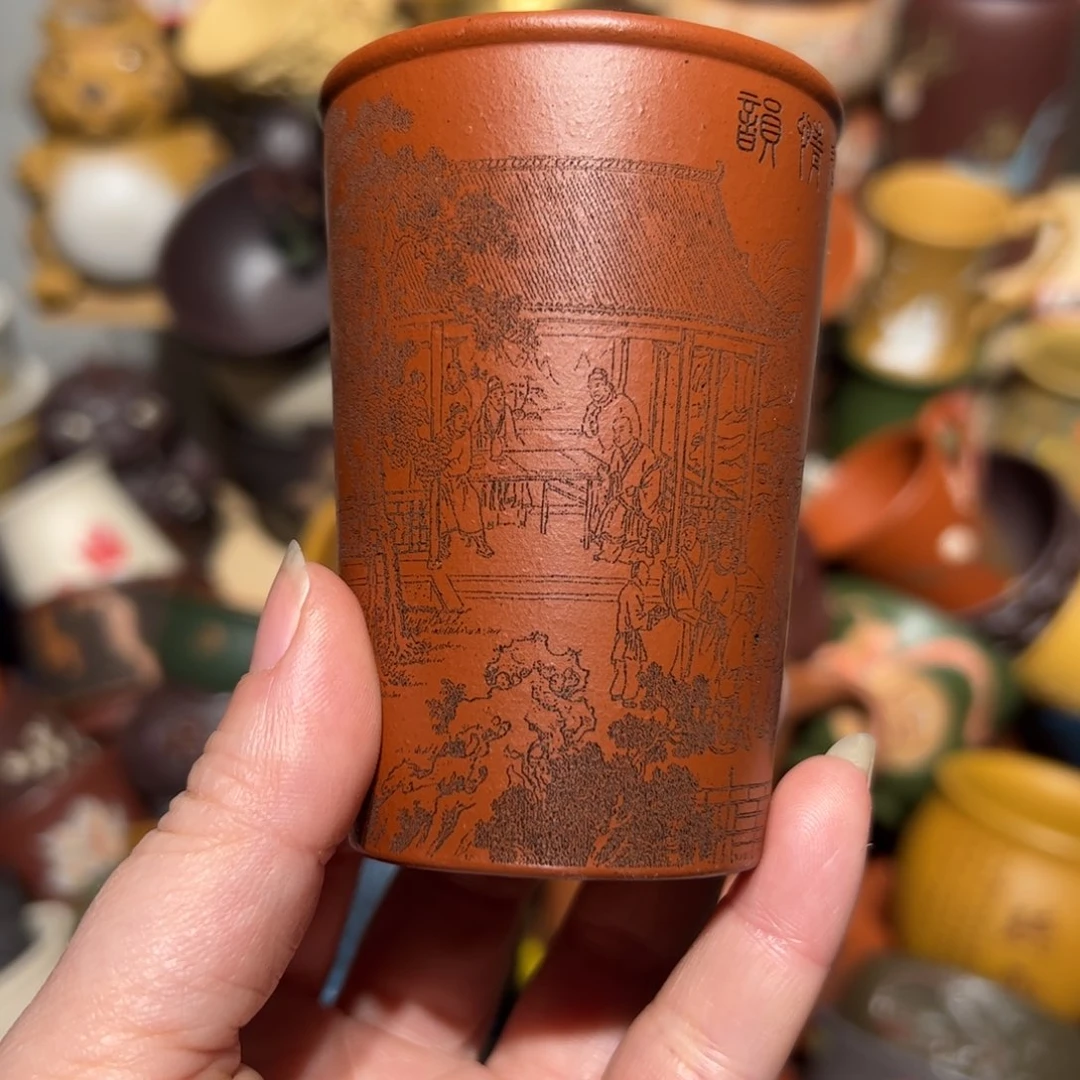 紫砂茶杯宜兴紫砂主人杯