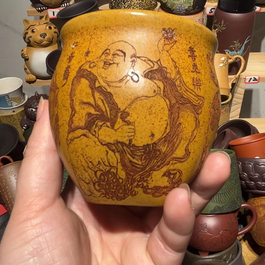 紫砂茶杯宜兴紫砂主人杯