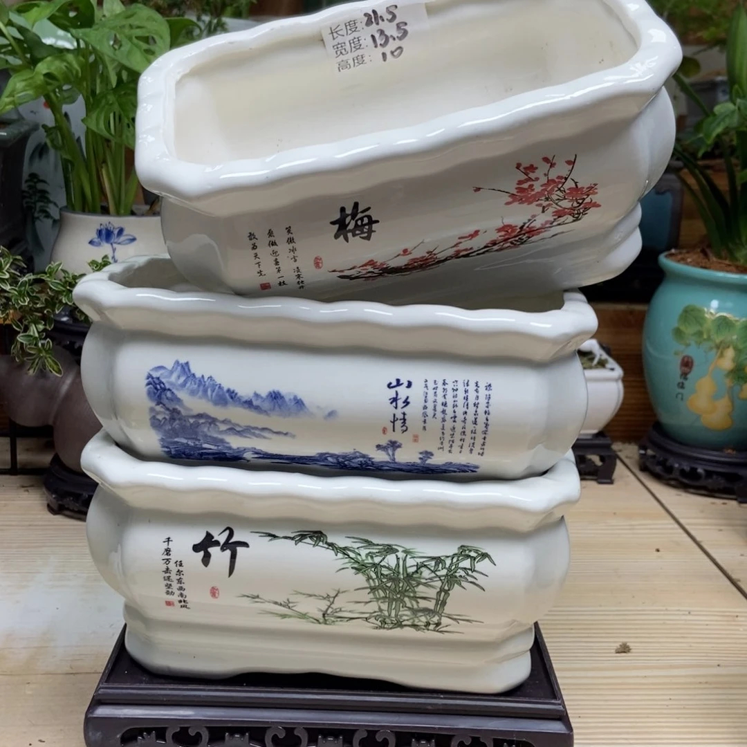 瓷片陶瓷花盆陶瓷艺术