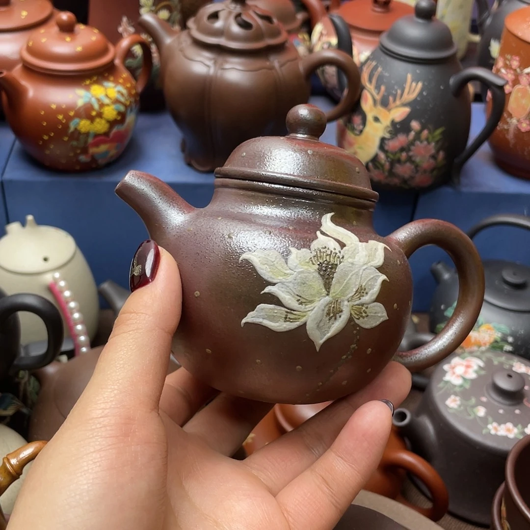 用***3红泥茶杯紫砂主人杯200cc