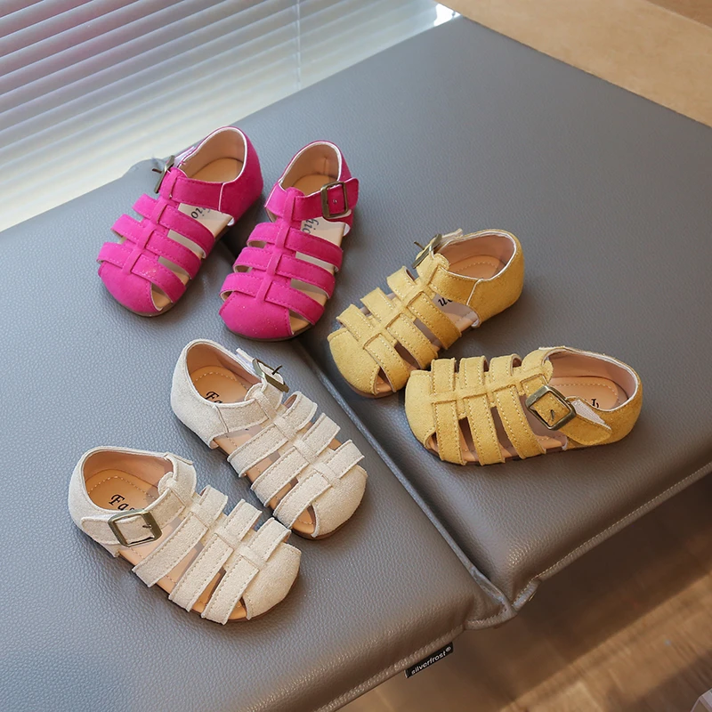 儿童韩版幼儿园潮款夏季新款女童勃肯男童休闲女童女宝凉鞋软底