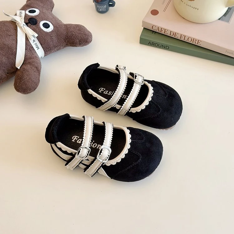 韩版宝宝勃肯鞋春季新款软底女童鞋子豆豆鞋磨砂运动玛丽珍皮鞋潮