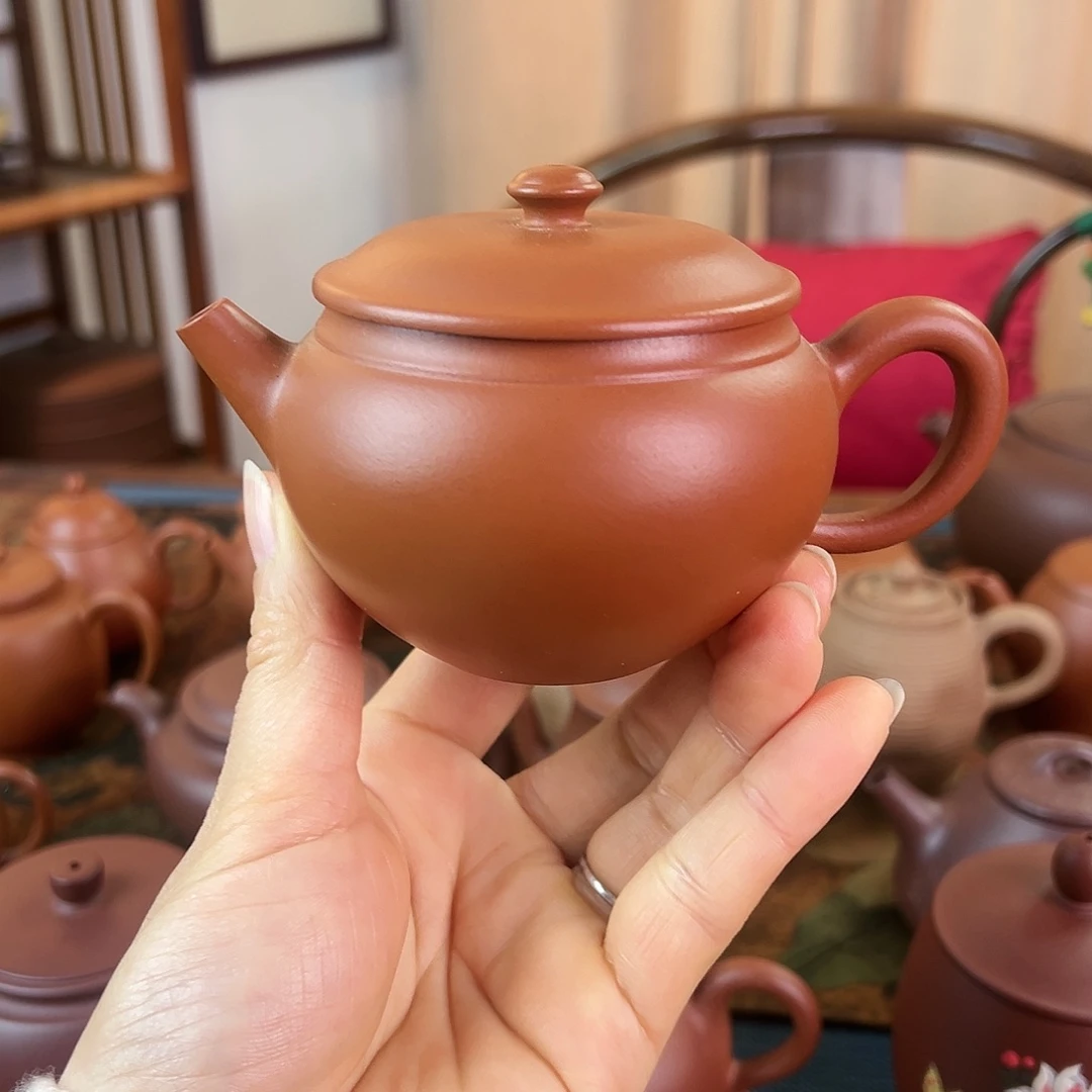 茶壶紫砂精品 碗壶 小红泥 200cc