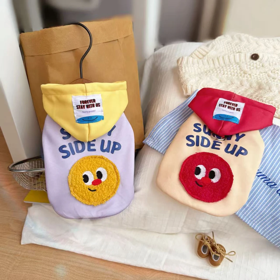 萌趣连帽卫衣秋冬宠物服装狗狗猫咪衣服潮酷保暖加绒衣服泰迪比熊