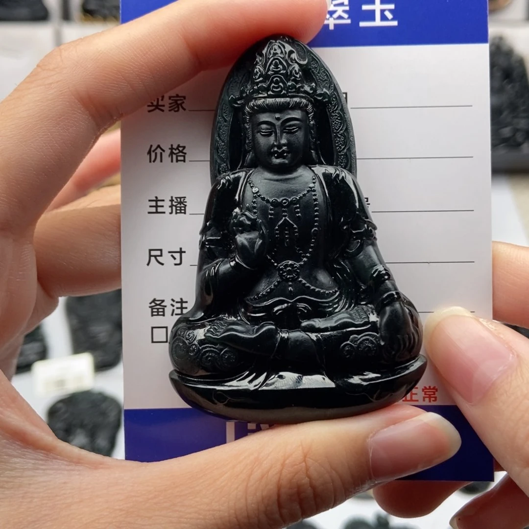 颈饰未镶嵌翡翠后**觉观音