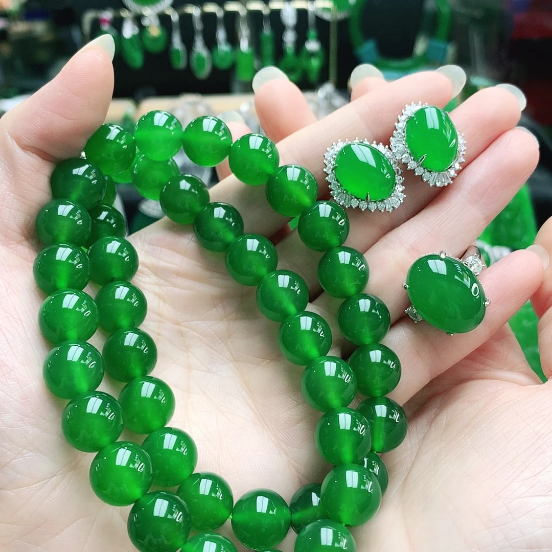 富***多银S925镶嵌耳钉戒指玛瑙/玉髓