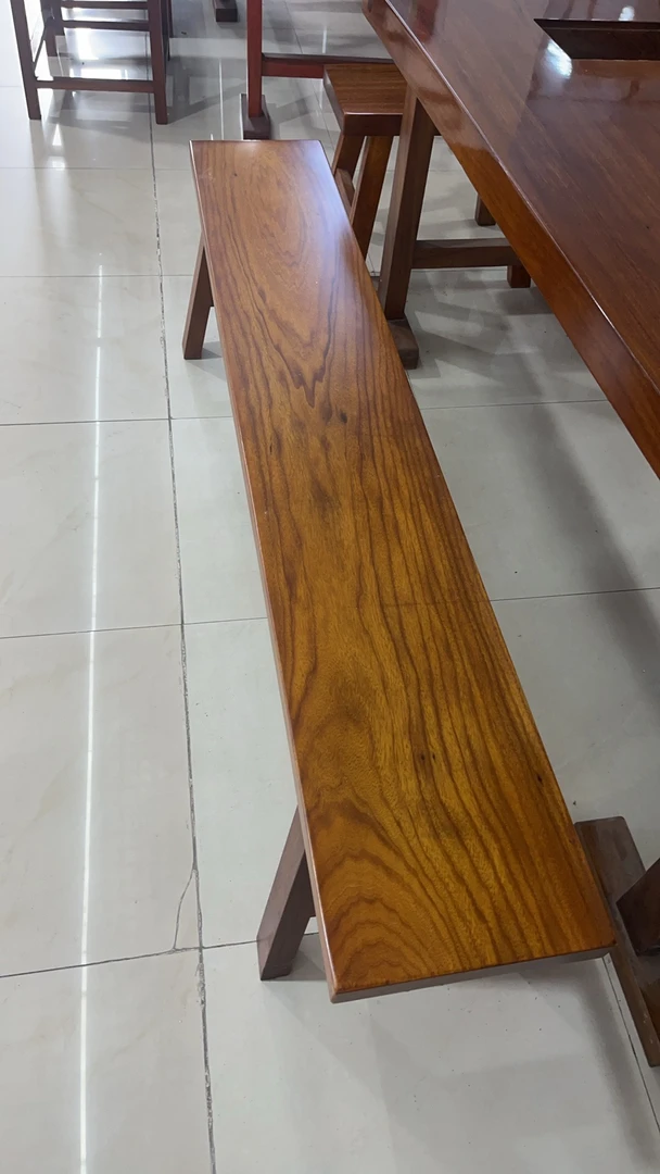 【小马大板】全原木整板长短板凳80公分-2米办公茶桌板凳可定制