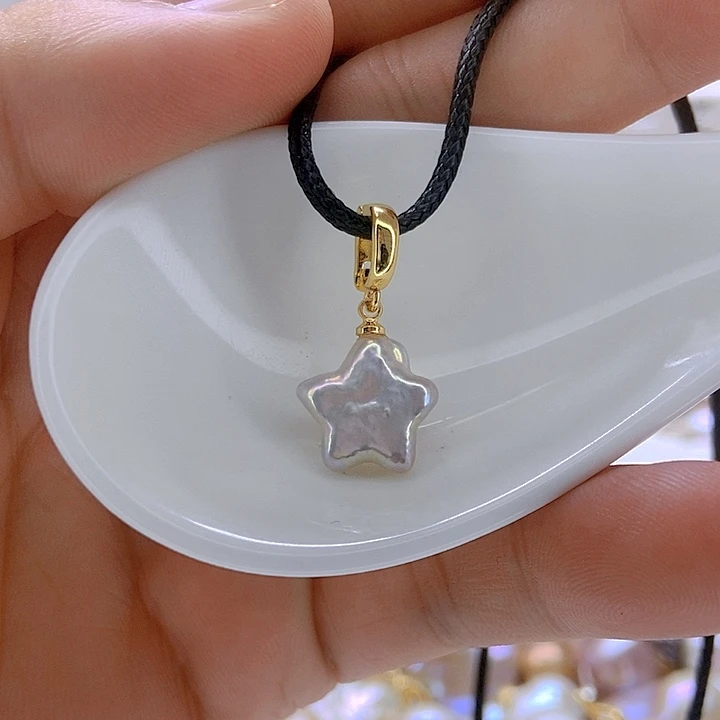 淡水珍珠银S925镶嵌颈饰22