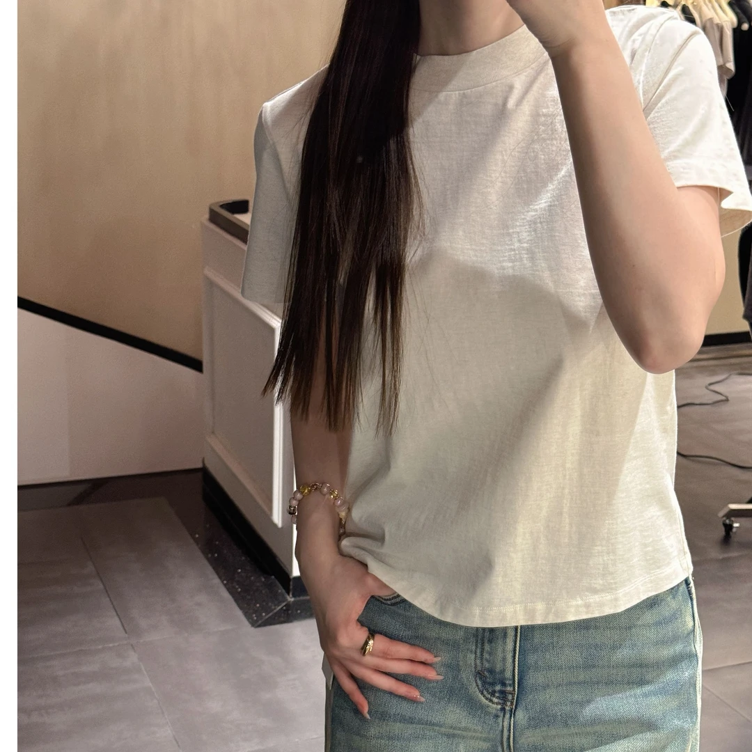 设计师款定织花纱短袖