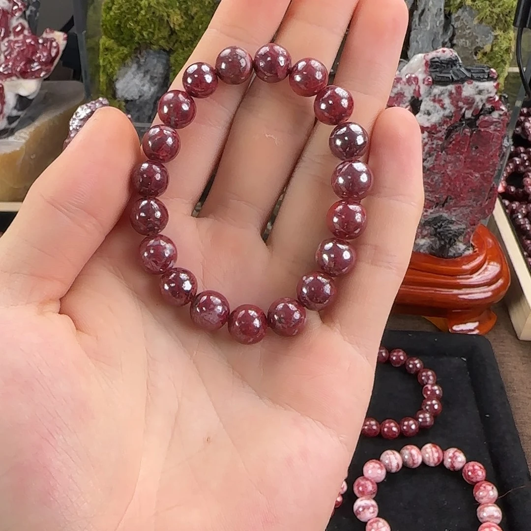 天然辰砂天然原矿朱砂手串