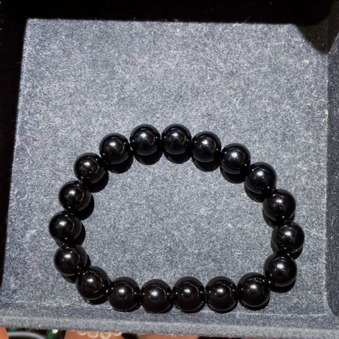 【闪购商品】黑曜岩手链未镶嵌初****育