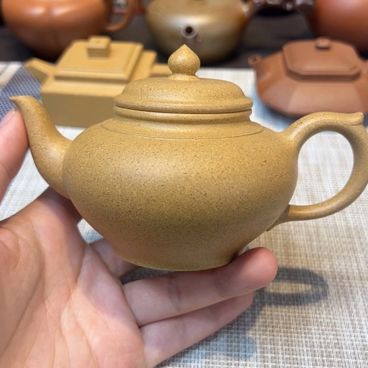 茶壶紫砂笑樱，容量200毫升，段泥