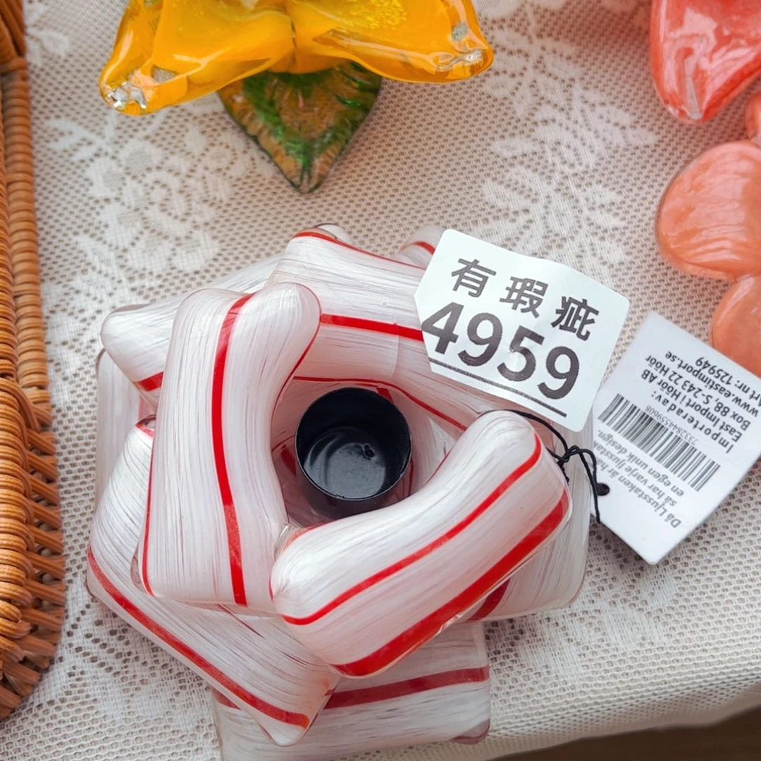 琉璃4959内裂瑕疵 花瓶摆件11宽