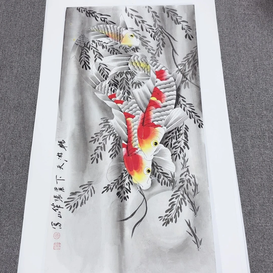国画国画作品多次
