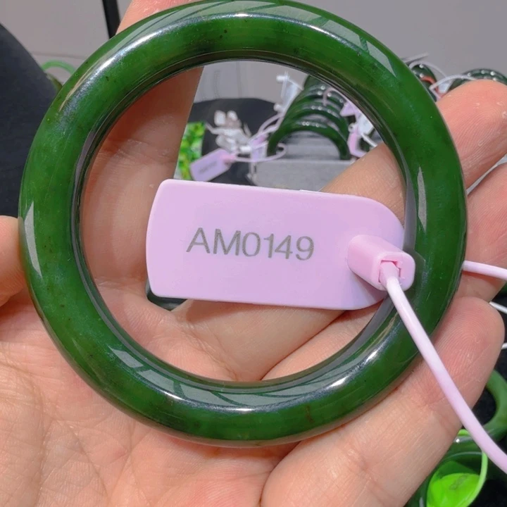 和田玉（碧玉）手镯未镶嵌58