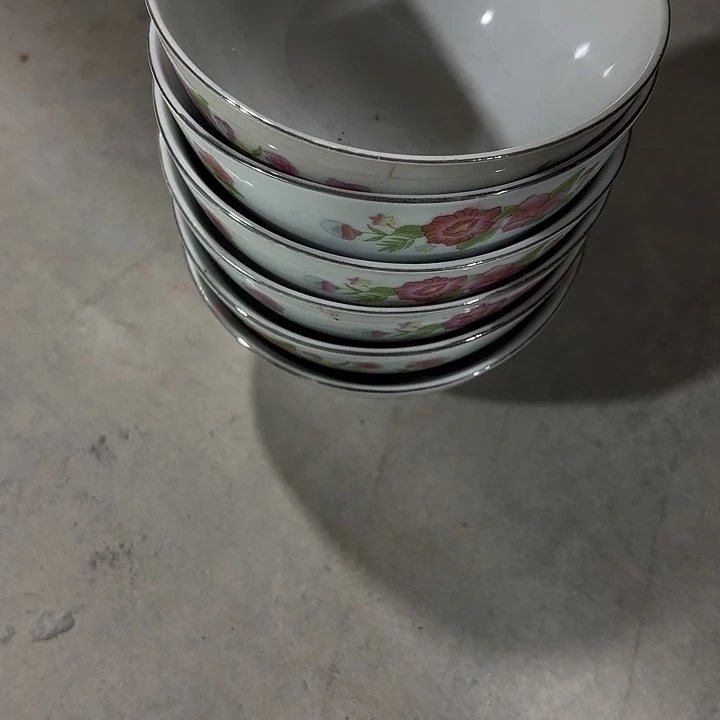 陶泡*吖米饭，碗，米饭，碗，六个微瑕