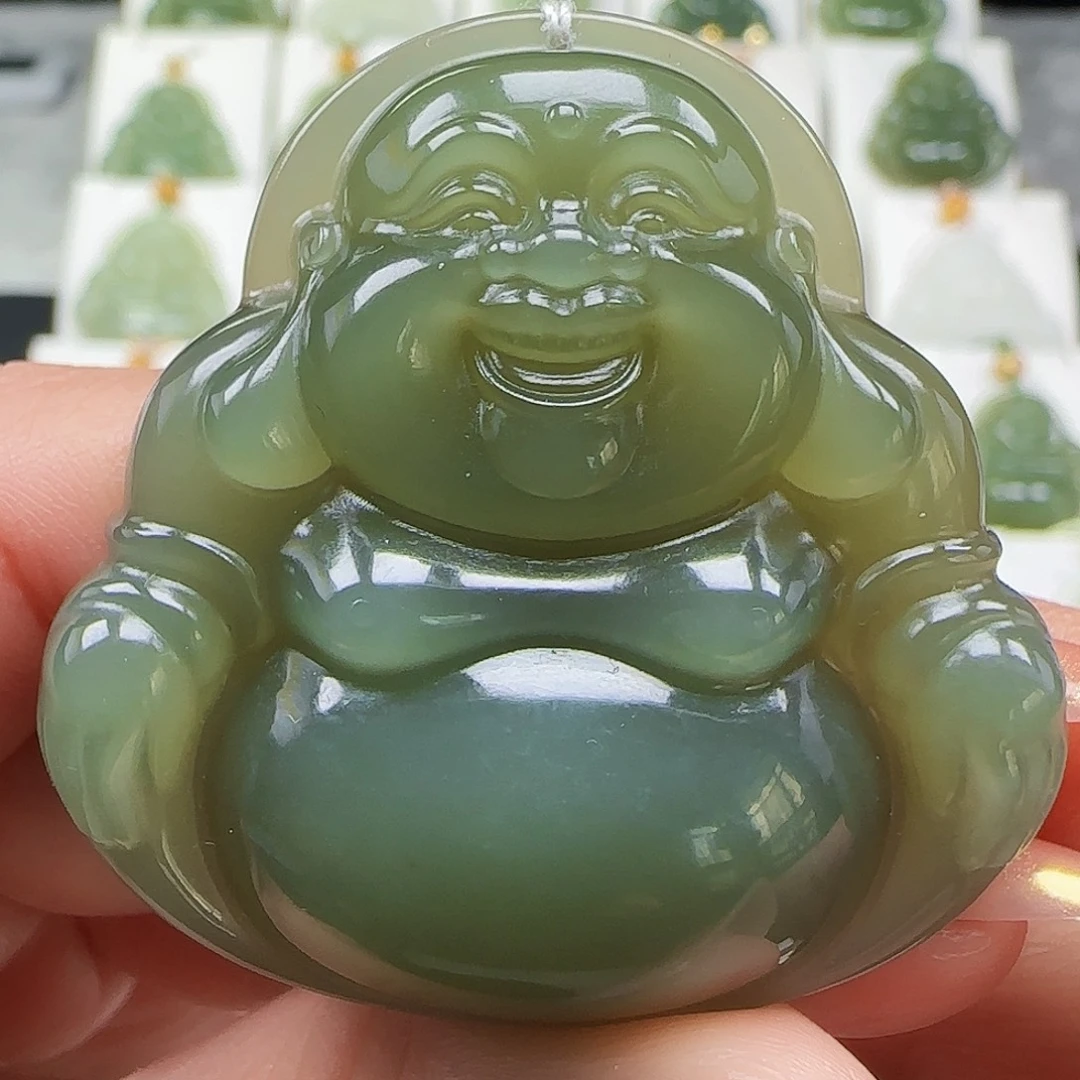 和田玉未镶嵌吊坠(赠链)