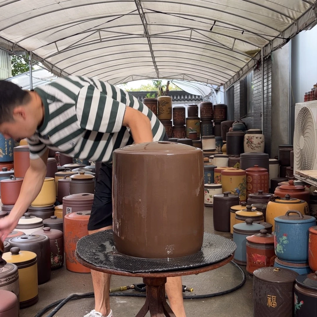 紫砂茶叶罐10 饼茶叶罐