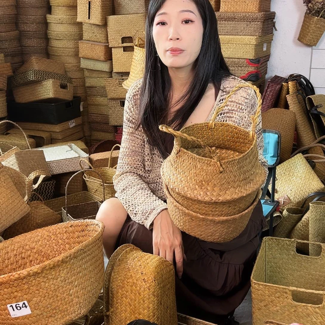 编织带草编包/草编收纳盒微瑕疵