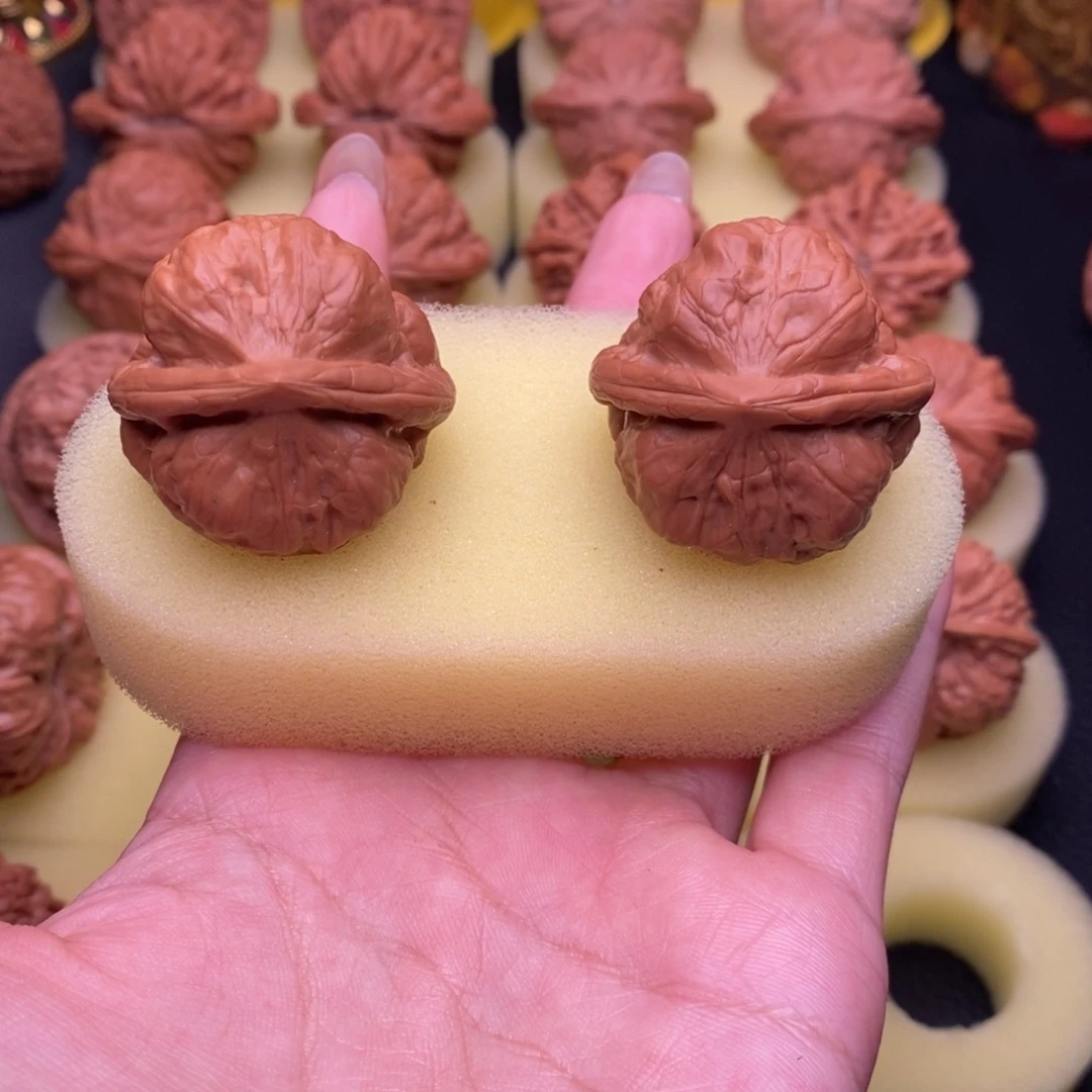 吊坠文玩核桃古蝉手捻35尺头茬