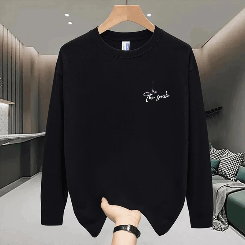 秋冬季男士长袖t恤大码圆领秋衣男生打底衫韩版上衣服男装T恤内衣