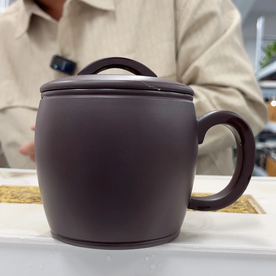 茶杯紫砂光素汉瓦