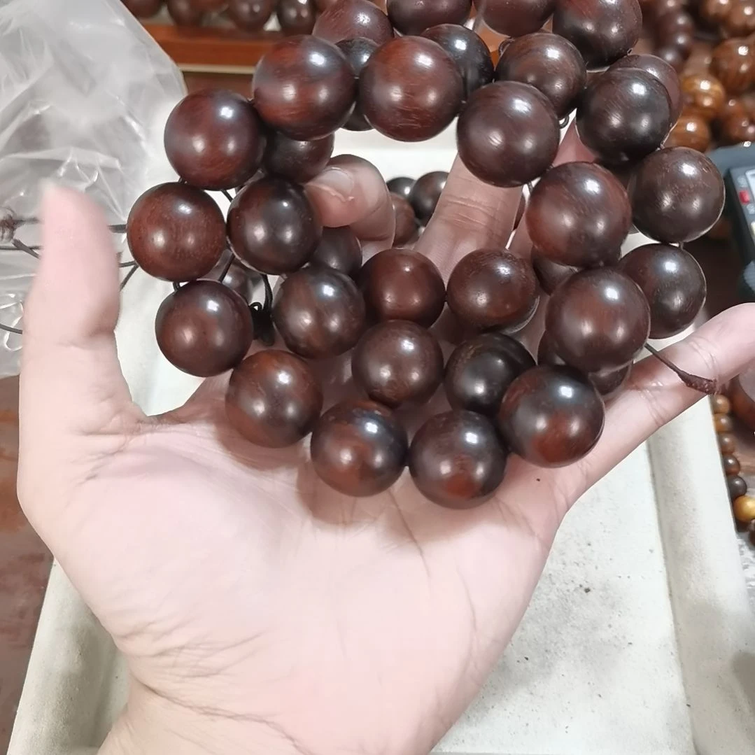 染料紫檀（血檀）无事牌20mm