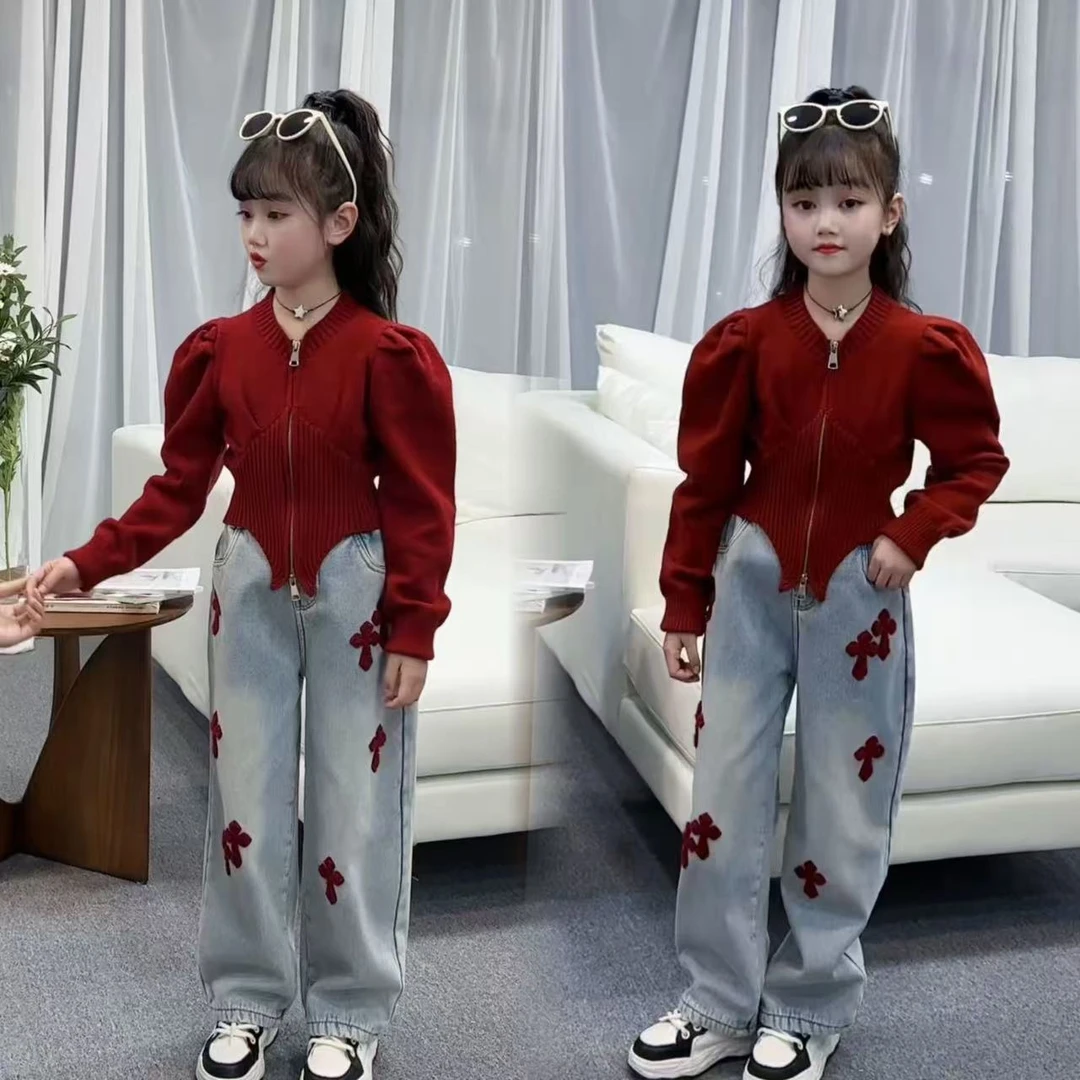 【破价清货】女童新年毛衣明星同款年货毛线开