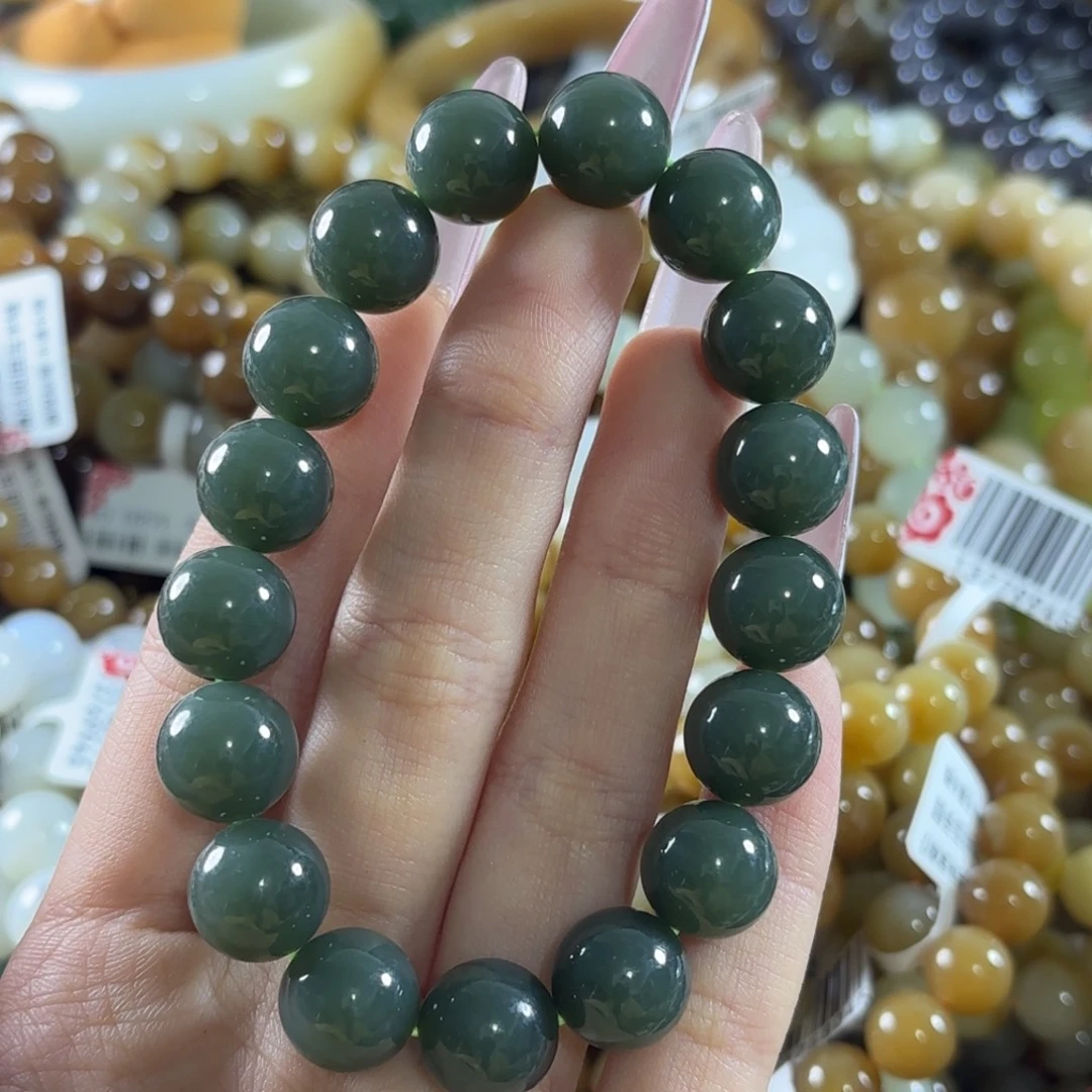 和田玉未镶嵌手链224