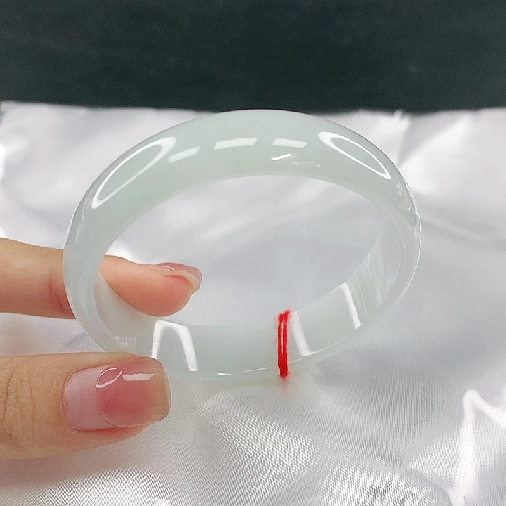 翡翠未镶嵌手镯圈51，05113