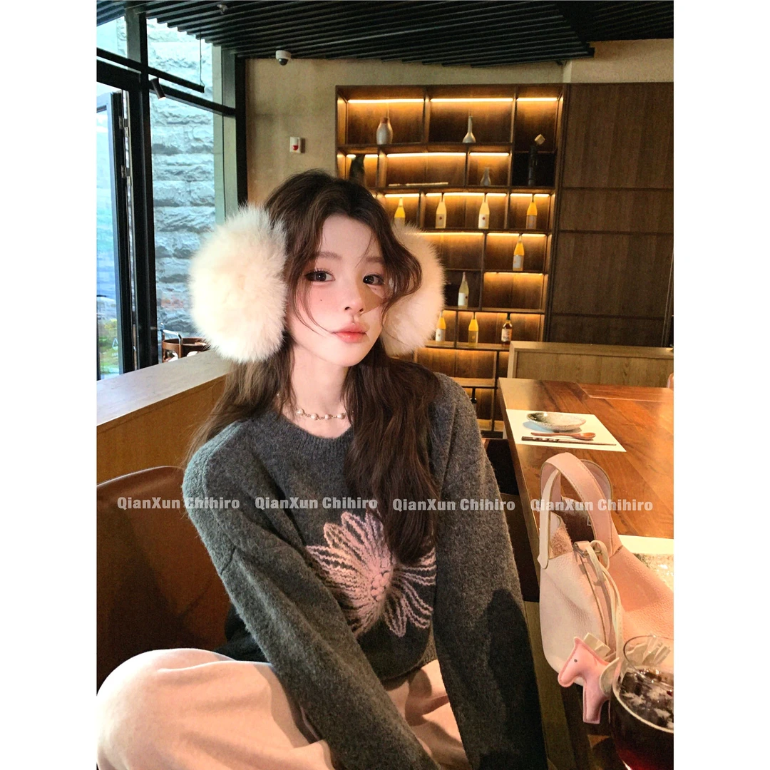 「元气少女」秋冬时尚轻奢洋气百搭小众减龄设计感毛衣QXQ5MY4904A