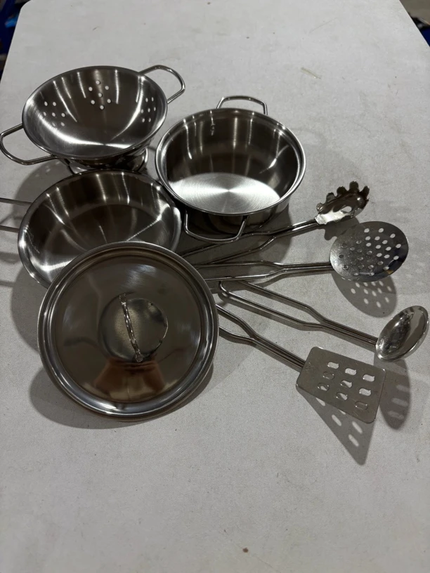 8件套不锈钢餐具科学玩具