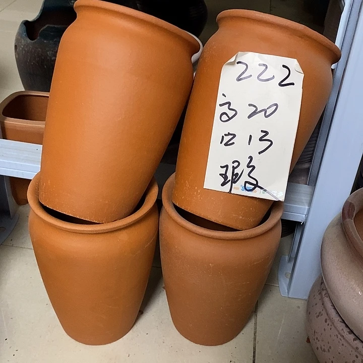 粗陶红陶绿植花盆222