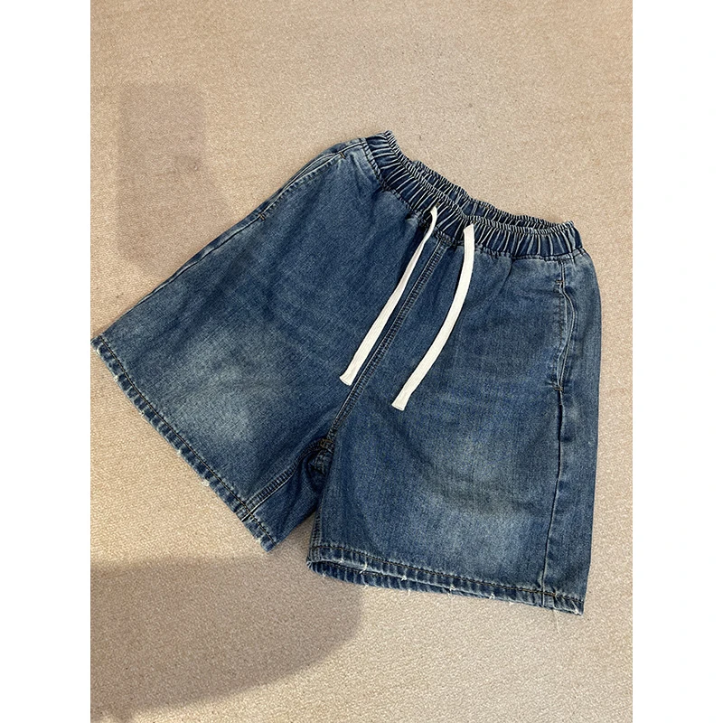 DaoZi/丹丹 9333-抽绳牛仔短裤