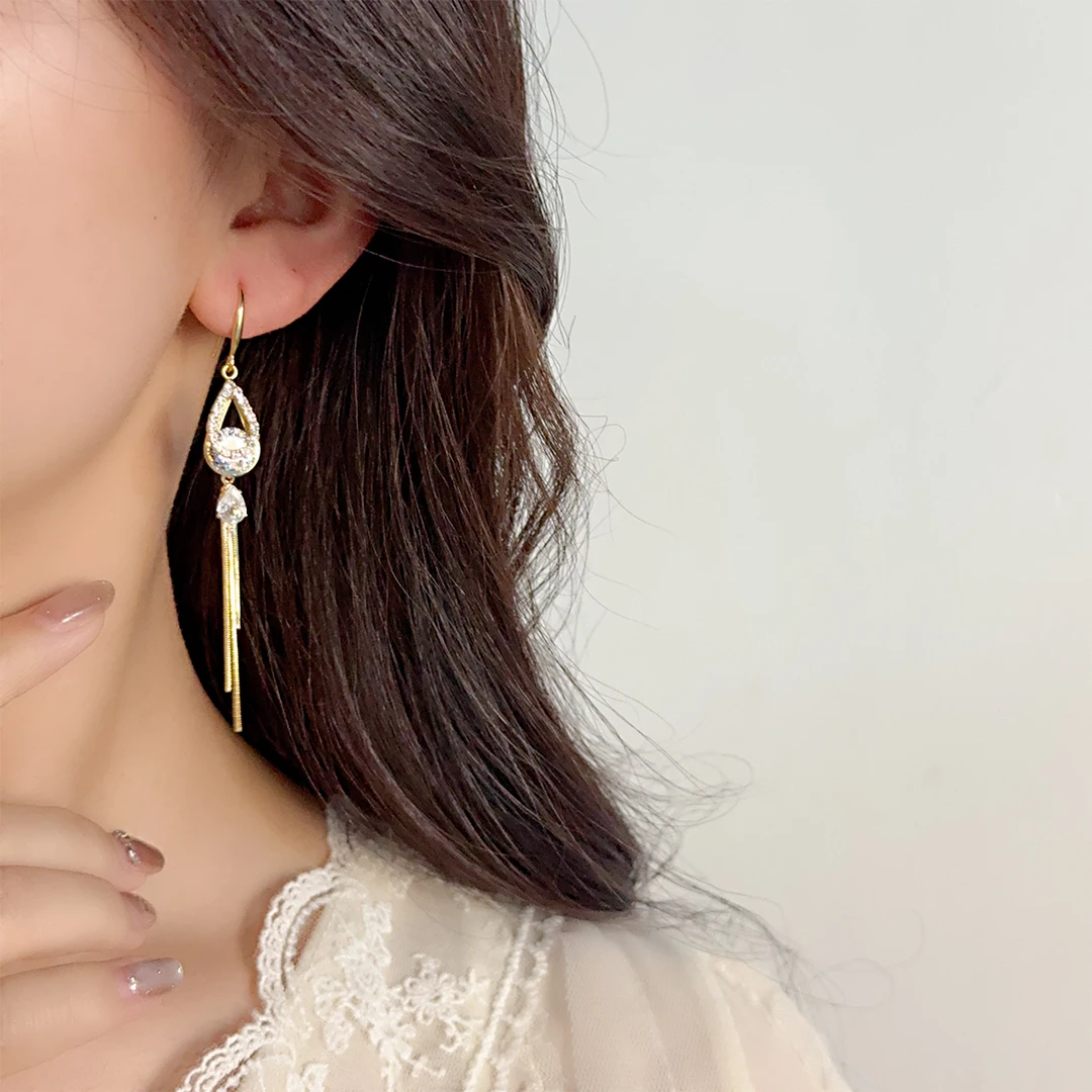 铜合金耳饰 耳环贴面耳适合的耳饰ins时尚精致耳饰N3449