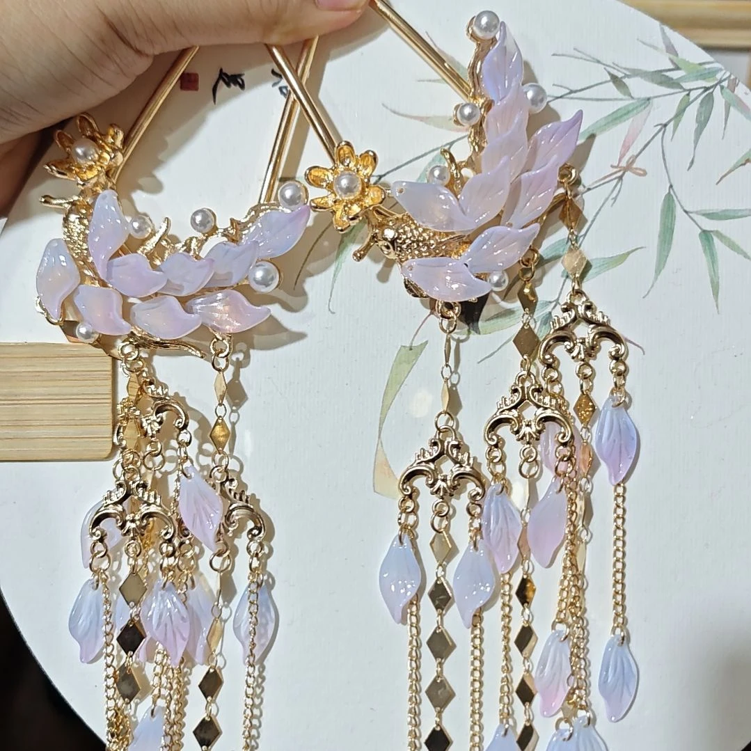 琉璃浅紫色琉璃锦鲤