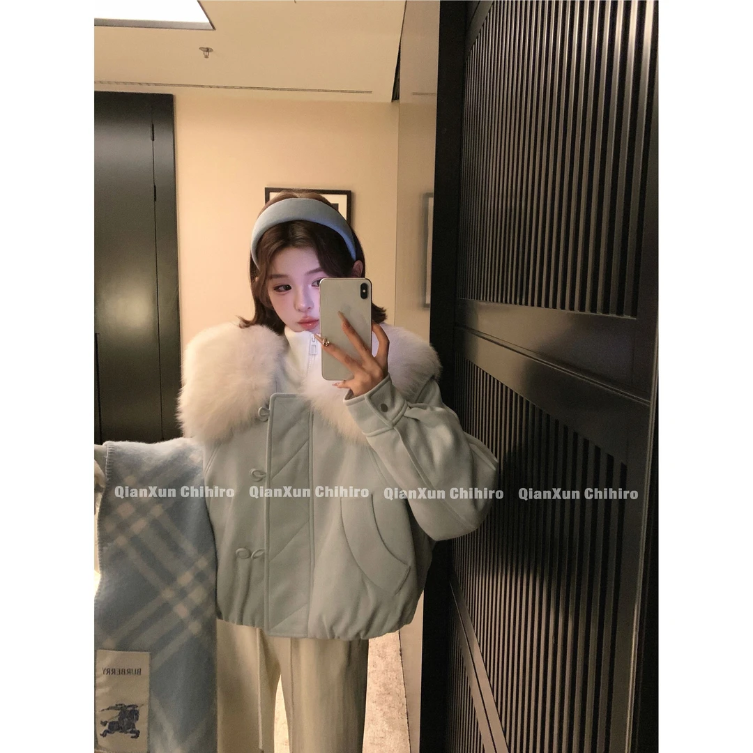 「冰岛贝拉」秋冬时尚百搭洋气小众减龄轻奢休闲羽绒服QXD5YRF8506A