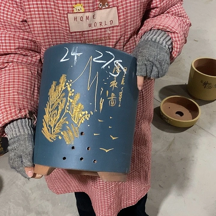 紫砂花盆紫砂花盆