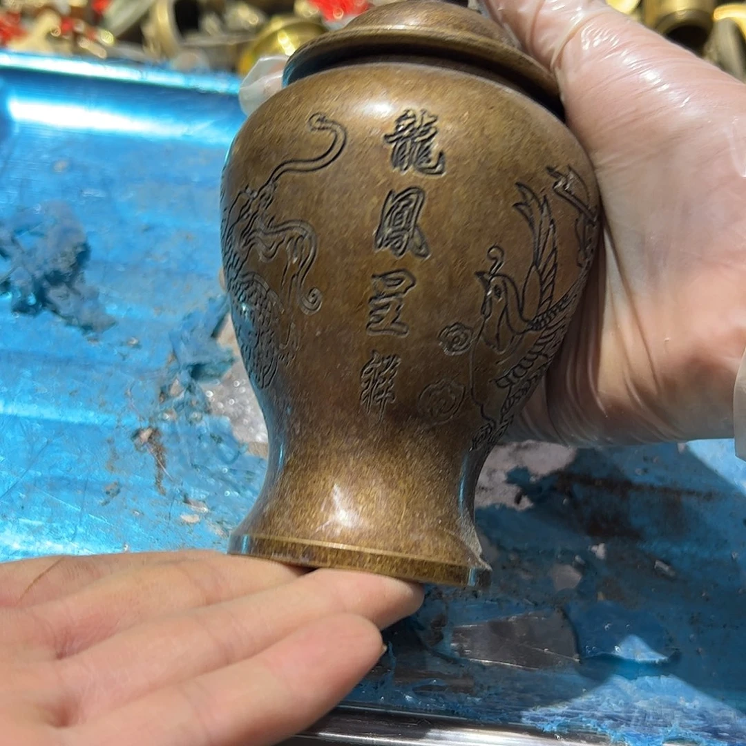 六***先微瑕疵黄铜摆件工艺品
