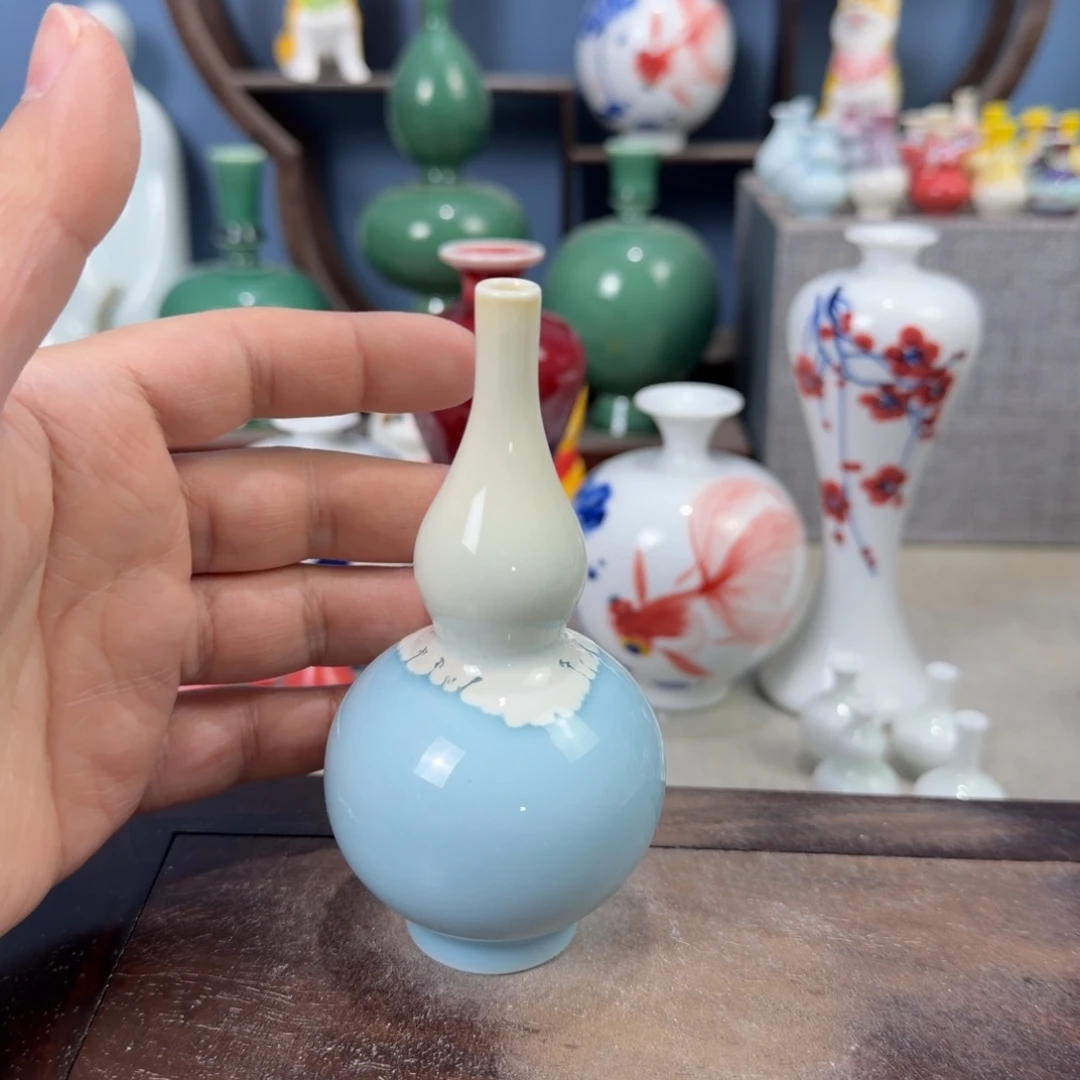 陶瓷手工小花器摆件