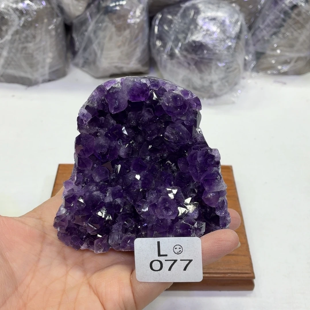 未镶嵌水晶摆件天然紫水晶