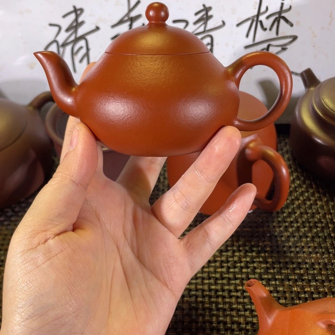 ****池茶壶紫砂梨形全手