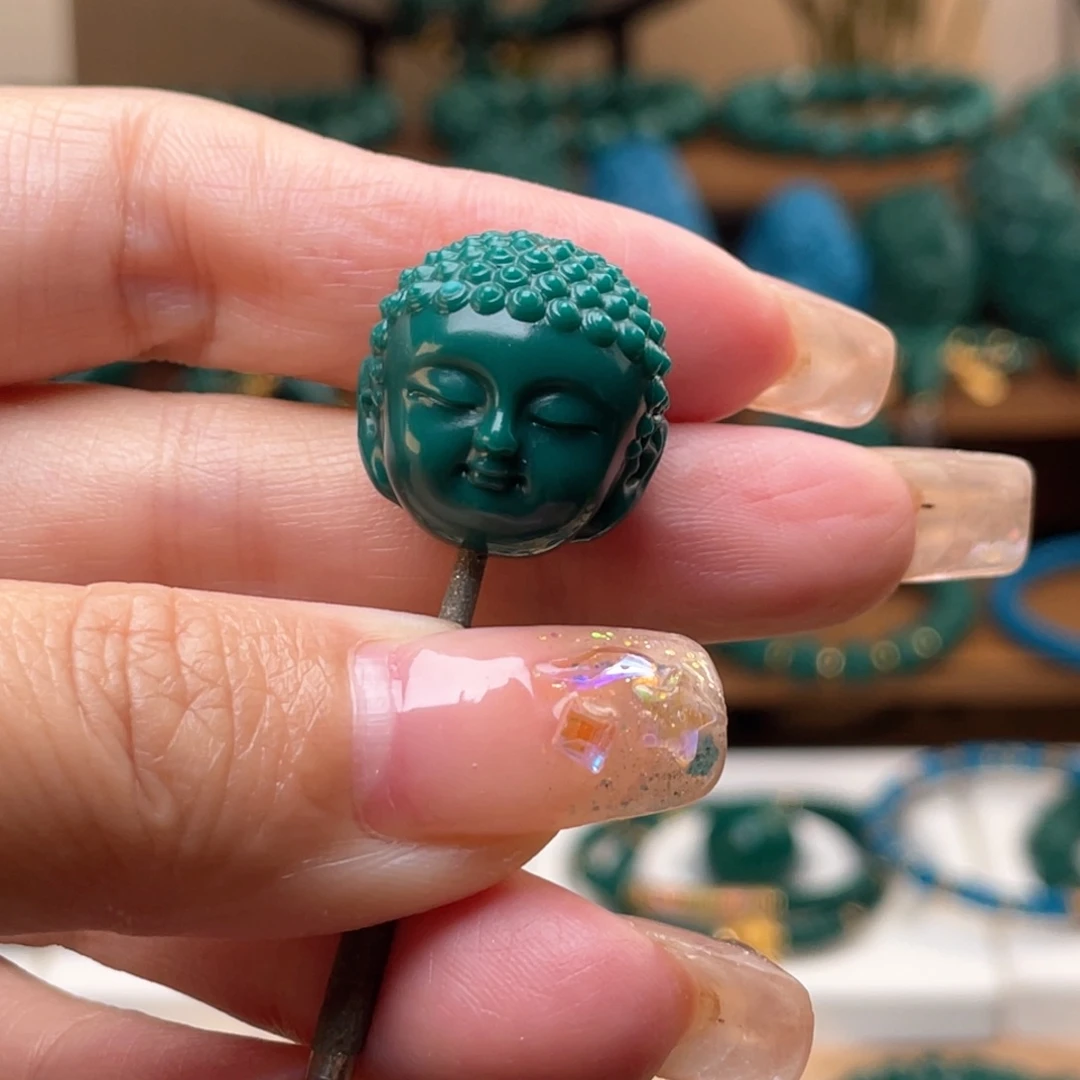 非金属树脂微微瑕老油绿20雕刻