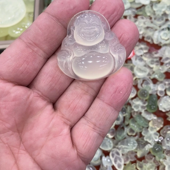 蛇纹石玉合金颈饰