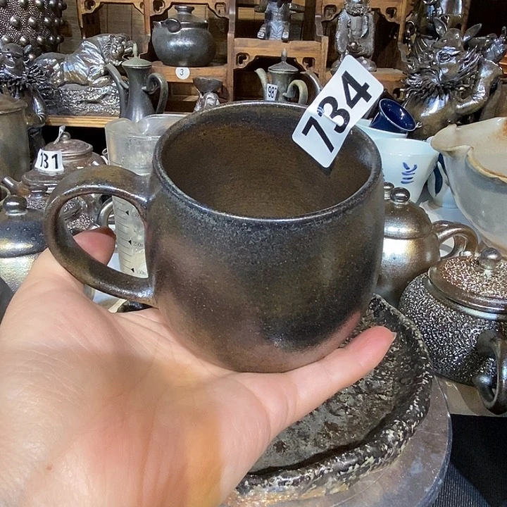 高温柴烧陶泥马克杯