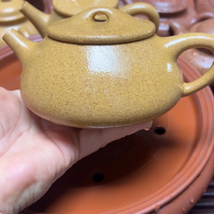 一***风茶壶紫砂宜兴原矿黄金段